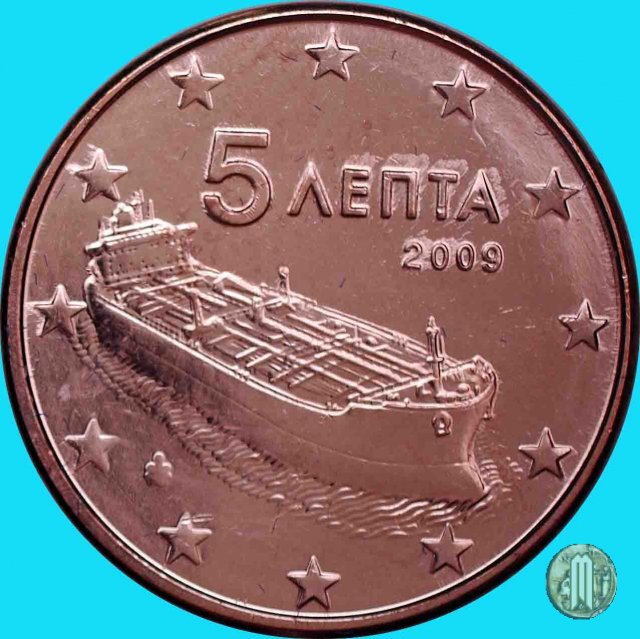 5 centesimi di Euro 2009 (Halandri)