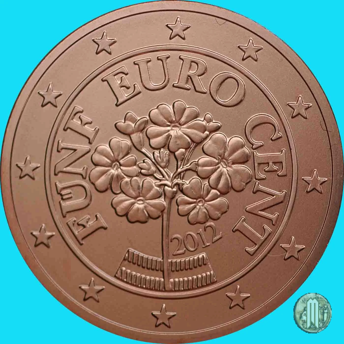 5 centesimi di Euro 2012 (Vienna)