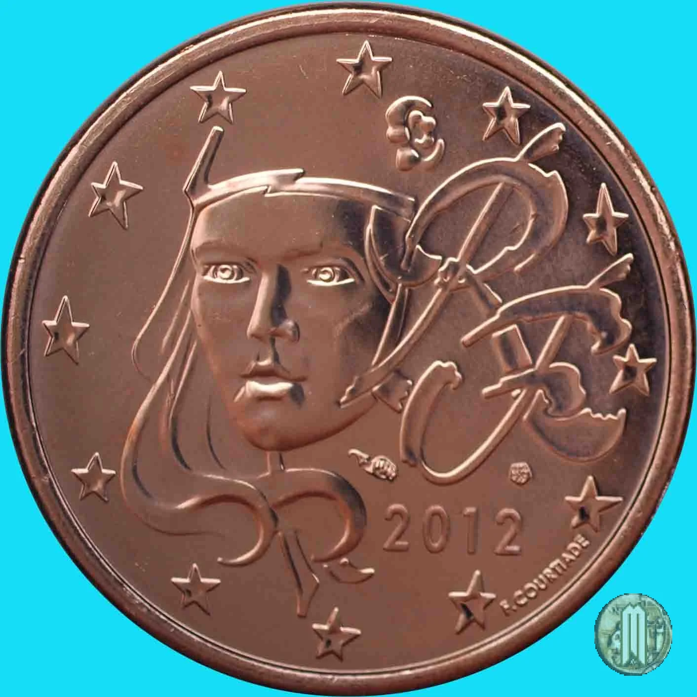 5 centesimi di Euro 2012 (Parigi)