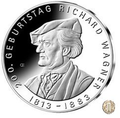 10 Euro 2013 200. Geburtstag Richard Wagner“ (200° compleanno) 2013 (Monaco)