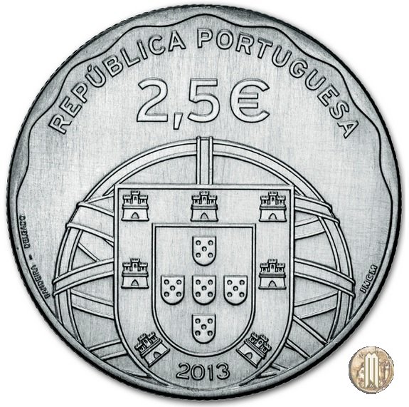 2,5 Euro 100 Anos submarino Espadarte 2013 (Lisbona)