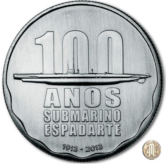 2,5 Euro 100 Anos submarino Espadarte 2013 (Lisbona)