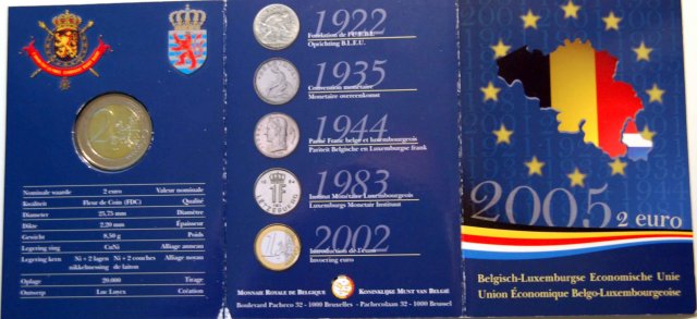 2 Euro 2005 Unione Economica Belga-Lussemburghese 2005 (Bruxelles)