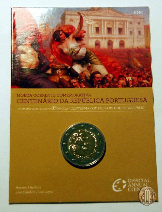 2 Euro 2010 100° Anniversario della Repubblica Portoghese 2010 (Lisbona)