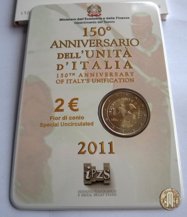 2 Euro 2011 150° Anniversario dell'Unità d'Italia 2011 (Roma)