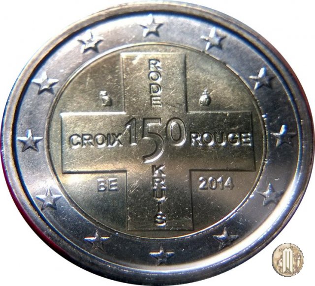 2 Euro 2014 150° anniversario della Croce Rossa Belga 2014 (Bruxelles)