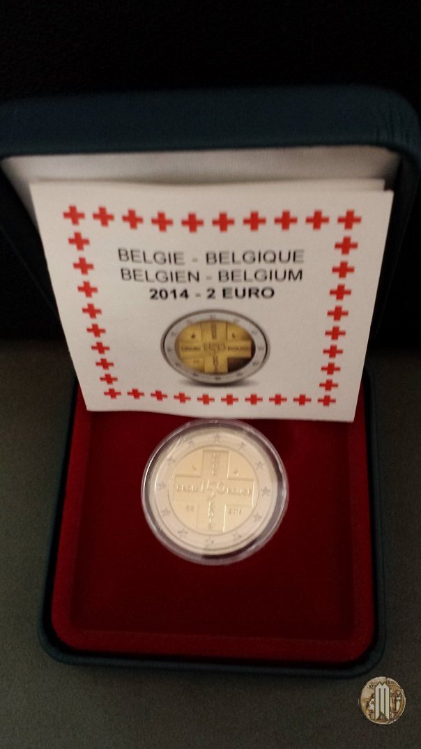 2 Euro 2014 150° anniversario della Croce Rossa Belga 2014 (Bruxelles)