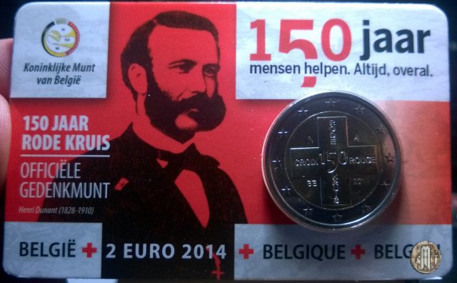 2 Euro 2014 150° anniversario della Croce Rossa Belga 2014 (Bruxelles)