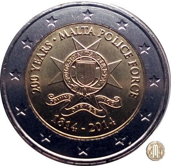 2 Euro 2014 Bicentenario del Corpo di Polizia di Malta 2014 (Utrecht)