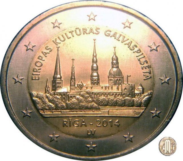 2 Euro 2014 Riga capitale europea della cultura 2014 (Baden Württemberg)