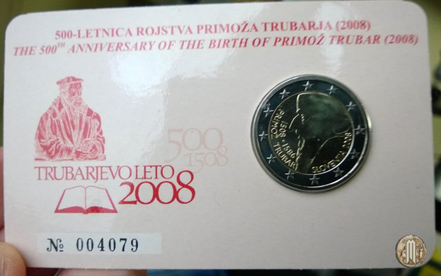 2 euro 2008 500° della Nascita di Primoz Trubar 2008 (Utrecht)