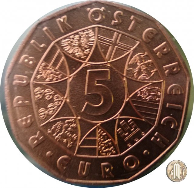 5 Euro 2014 - Nuovo anno Moneta della Fortuna 2014 (Vienna)