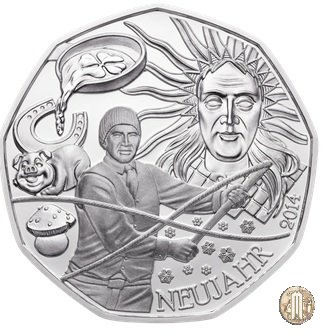 5 Euro 2014 - Nuovo anno Moneta della Fortuna 2014 (Vienna)