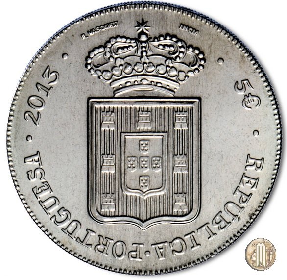 5 Euro "A Degolada" de D. Maria II 2013 (Lisbona)