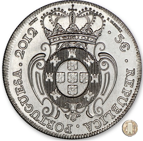 5 Euro A PEÇA de D. João V 2012 (Lisbona)