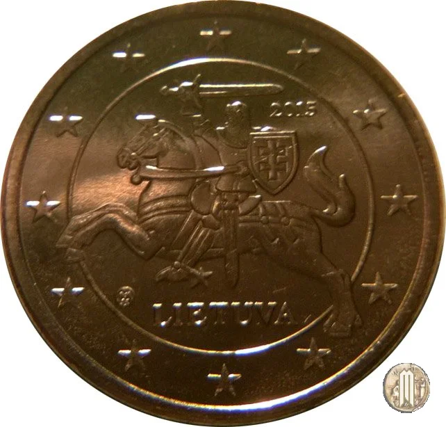 5 centesimi di Euro 2015 (Vilnius)