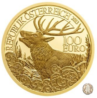 100 Euro 2013 The Red Deer - Il cervo 2014 (Vienna)