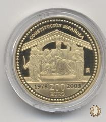 200 Euro 2003 XXV Anniversario della Costituzione spagnola 2003 (Madrid)