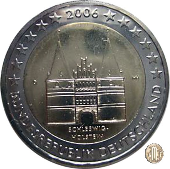 2 Euro 2006 Schleswig-Holstein: Holstentor Lübeck 2006 (Karlsruhe)