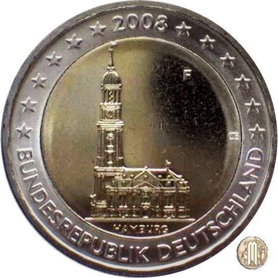 2 Euro 2008 Hamburg: St. Michaeliskirche 2008 (Stoccarda)