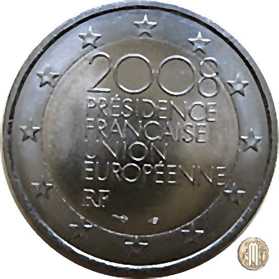2 Euro 2008 Presidenza Francese all'Unione Europea 2008 (Parigi)