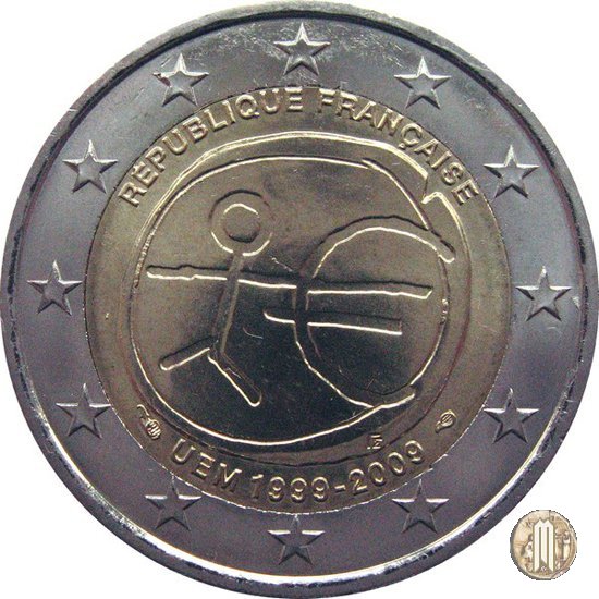 2 Euro 2009 10° Anniversario dell'EMU 2009 (Parigi)