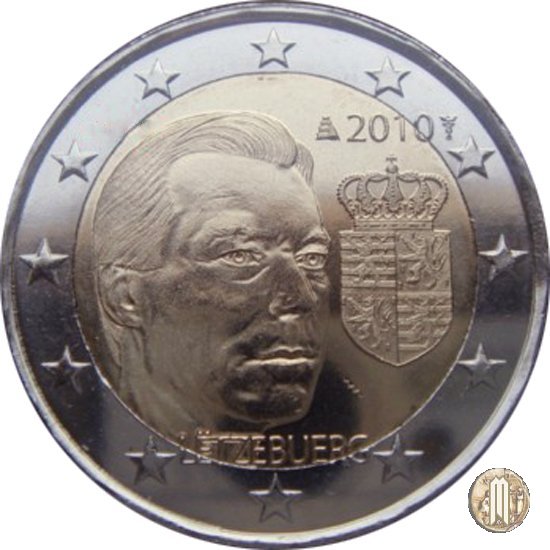 2 Euro 2010 Stemma del Granduca Henri 2010 (Utrecht)