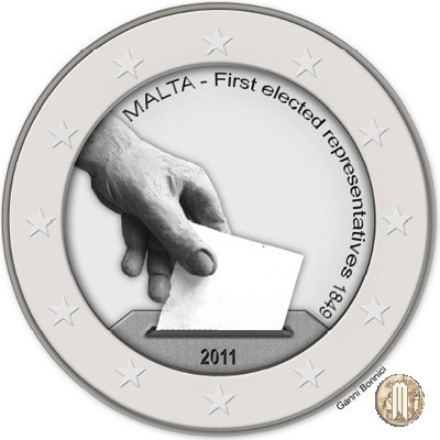 2 Euro 2011 Prime Elezioni Rappresentative Maltesi 2011 (Utrecht)