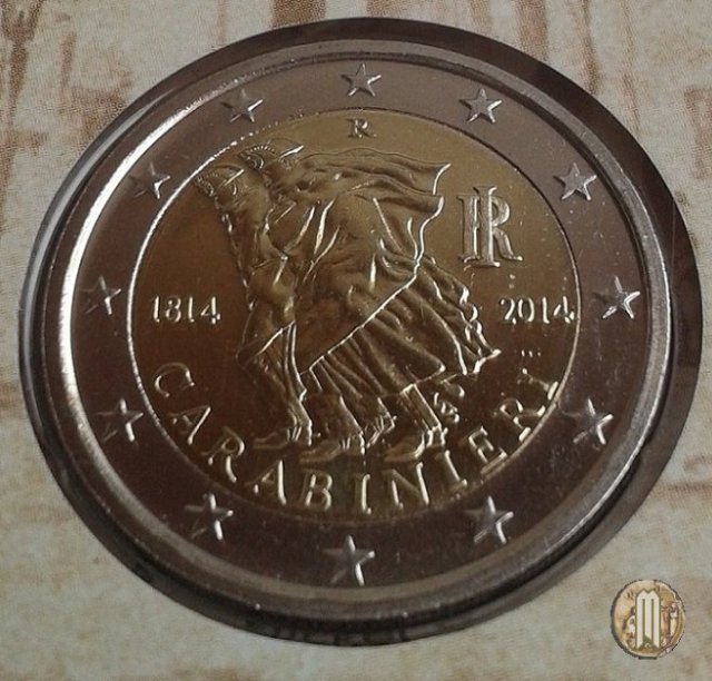 2 Euro 2014 200° Anniversario della Fondazione dei Carabinieri 2014 (Roma)