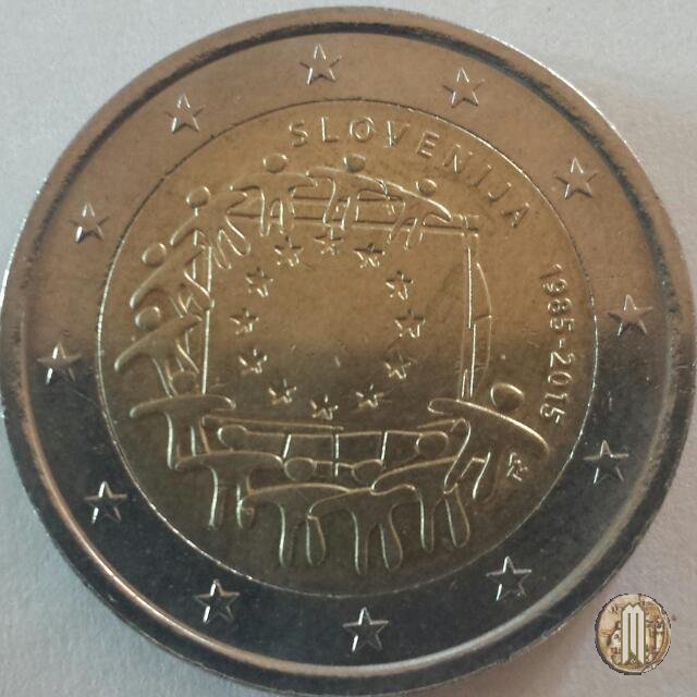 2 Euro 2015 30° Anniversario della bandiera europea 2015