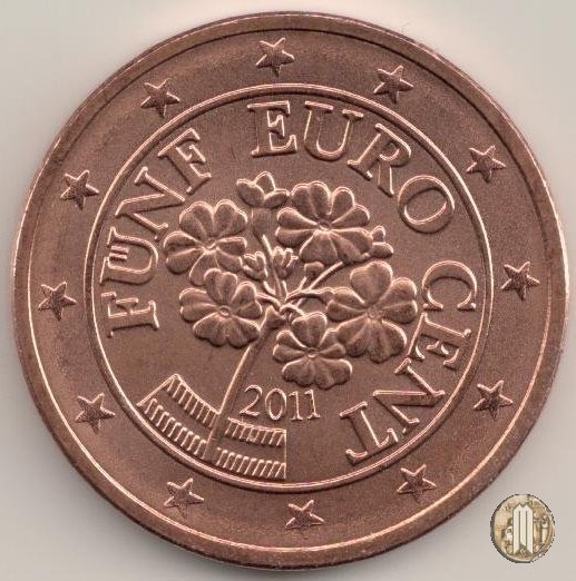 5 centesimi di Euro 2011 (Vienna)