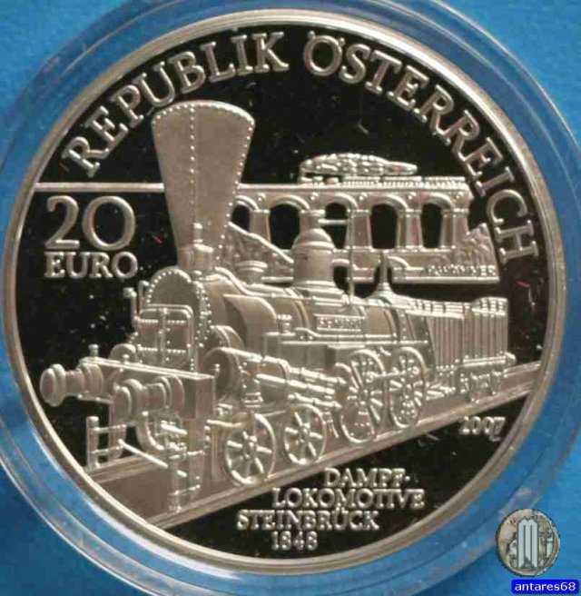 20 Euro 2007 Ferrovia del Sud Vienna-Trieste 2007 (Vienna)