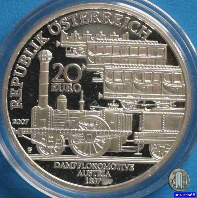 20 Euro 2007 La Ferrovia del Nord dell'Imperatore Ferdinand 2007 (Vienna)