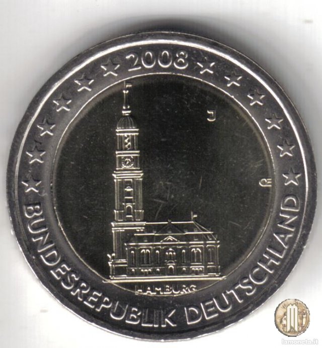 2 Euro 2008 Hamburg: St. Michaeliskirche 2008 (Amburgo)