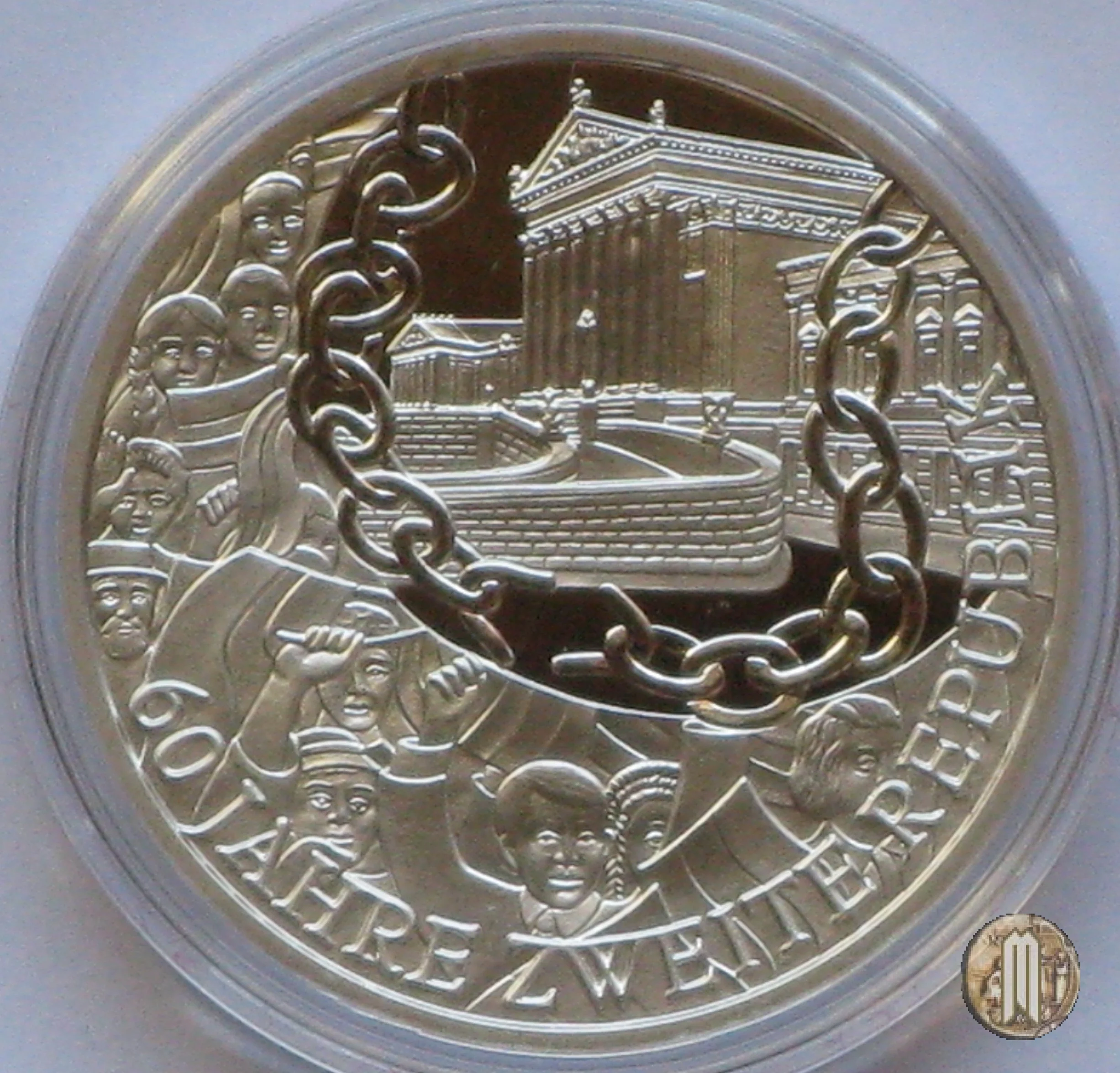 10 Euro 2005 60&deg; Anniversario della Seconda Repubblica 2005 (Vienna)