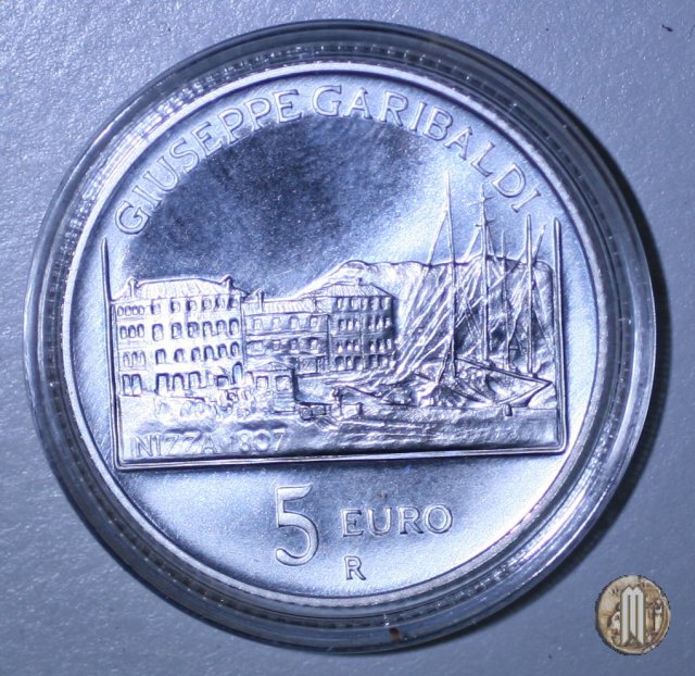 5 Euro 2007 200° Ann. nasc. Giuseppe Garibaldi 2007 (Roma)