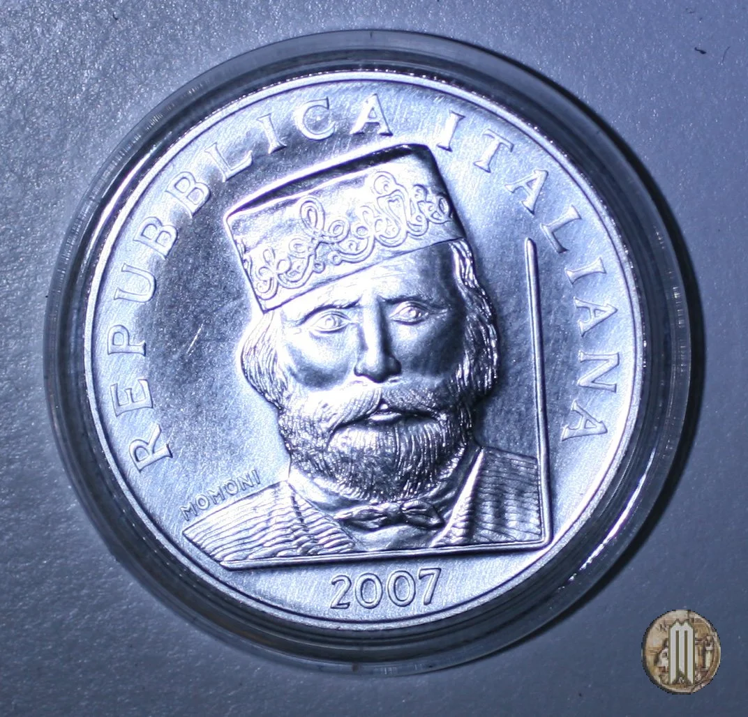 5 Euro 2007 200&deg; Ann. nasc. Giuseppe Garibaldi 2007 (Roma)