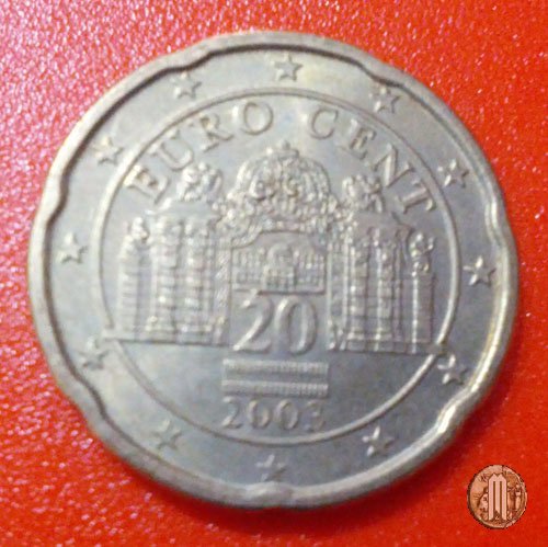 20 centesimi di Euro 2003 (Vienna)