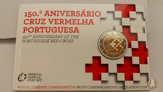 2 Euro 2015 150° anniv. Croce rossa portoghese 2015