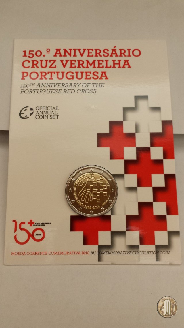 2 Euro 2015 150° anniv. Croce rossa portoghese 2015