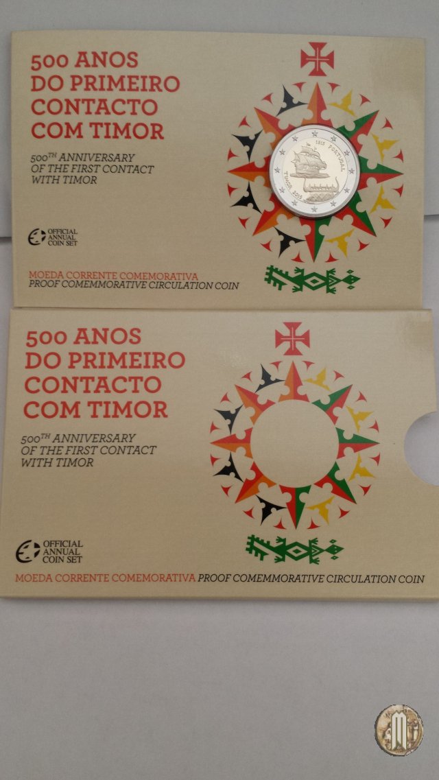 2 Euro 2015 500° anniv. primi contatti con Timor 2015