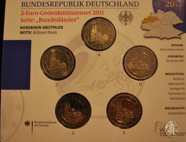 Germania 2011 FdC 2011 (Amburgo:Berlino:Karlsruhe:Monaco:Stoccarda)