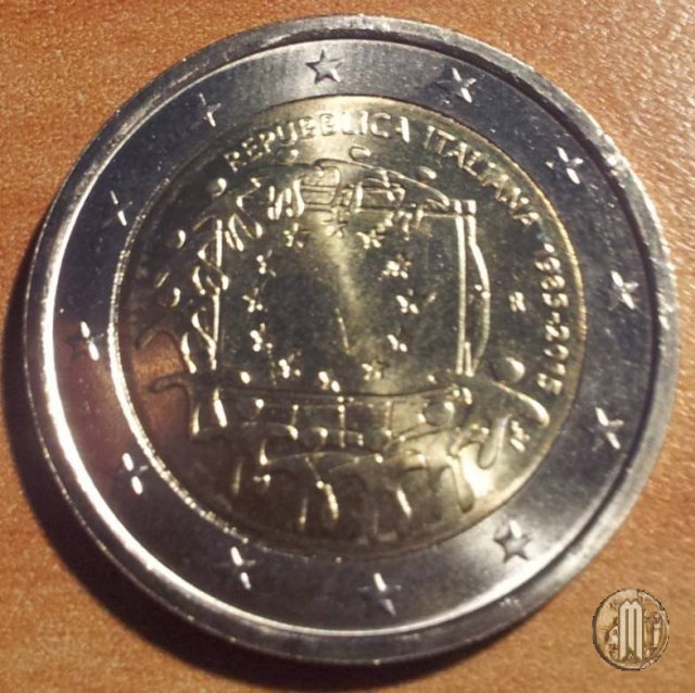 2 Euro 2015 30° Anniversario della bandiera europea 2015