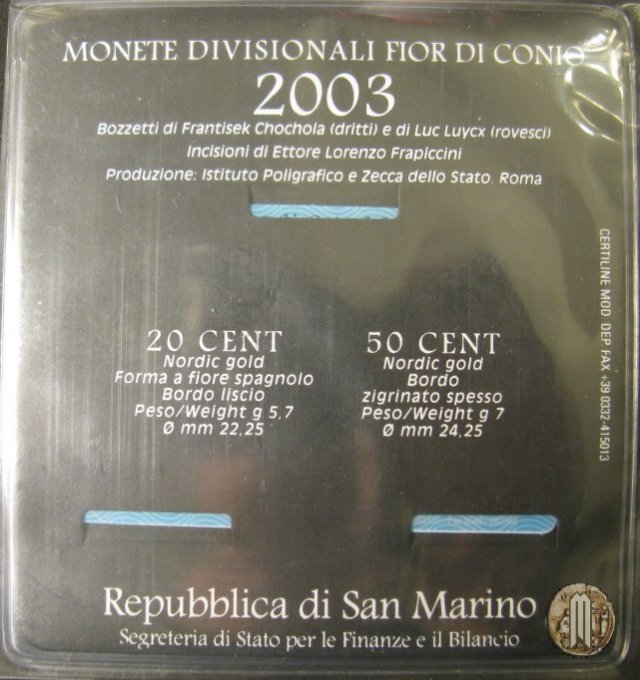 San Marino 2003 Seriette Turistiche 2003 (Roma)