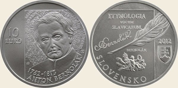 10 Euro 2012 250° della nascita di Anton bernolàk 2012 (Kremnica)