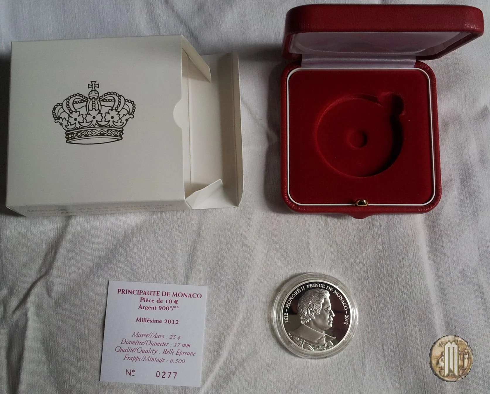 10 Euro 2012 400&deg; di Honor&egrave; II 2012 (Parigi)