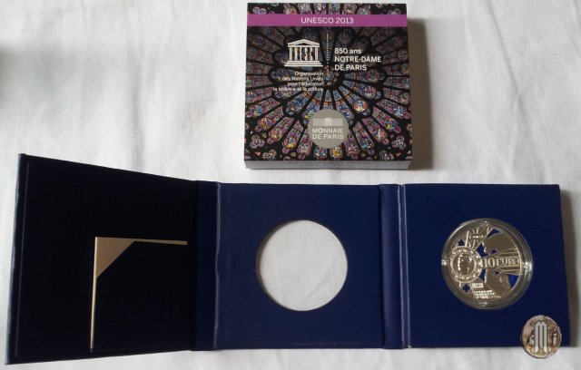 10 Euro 2013 UNESCO - Notre-Dame 2013 (Parigi)