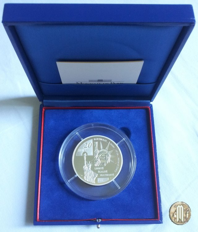 20 Euro 2004 100° Anniversario della morte di Frédéric Auguste Bartholdi 2004 (Parigi)