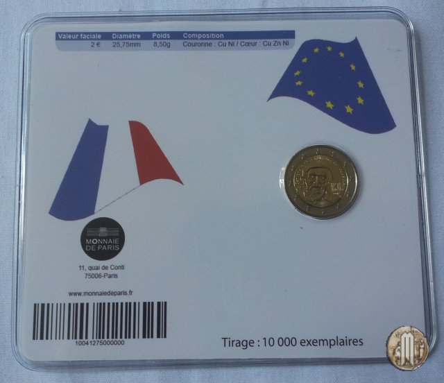 2 Euro 2012 100° anniv. nascita Abbé Pierre 2012 (Parigi)