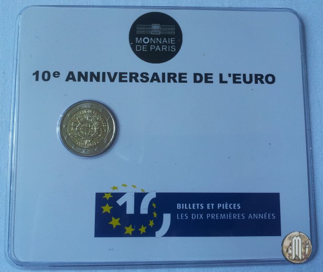 2 Euro 2012 10 anni di banconote e monete in euro 2012 (Parigi)